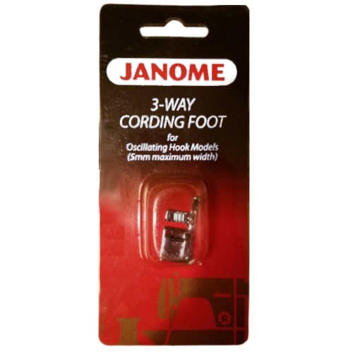 Janome 3 Way Cording Foot for 5mm Sewing Machine models