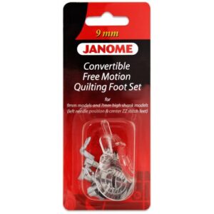 Janome Convertible Free Motion Quilting Foot Set - 9mm